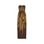 Oscar de la Renta Palm Leaves Faille Gown