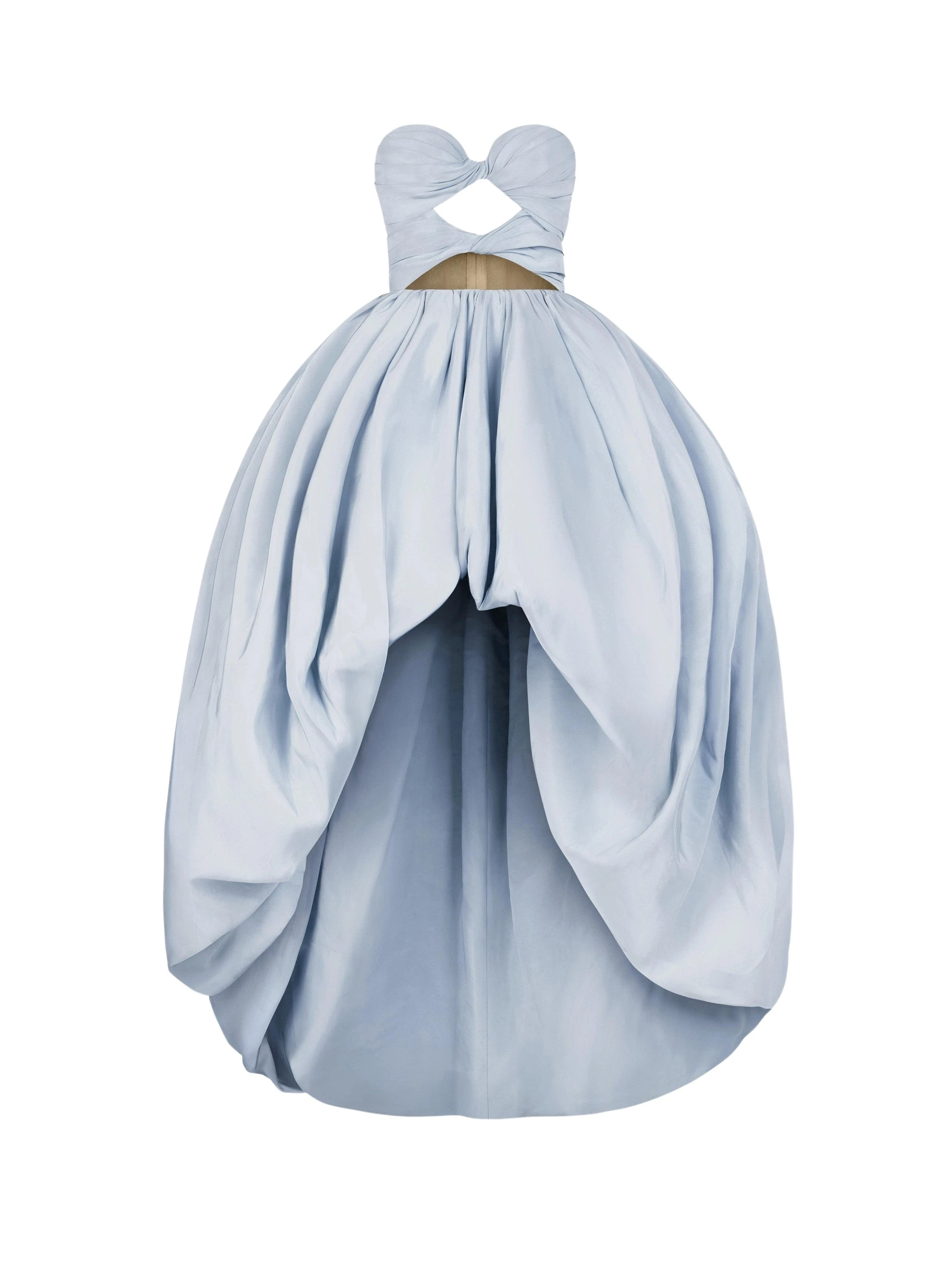 Oscar de la Renta Silk Faille High-Low Gown
