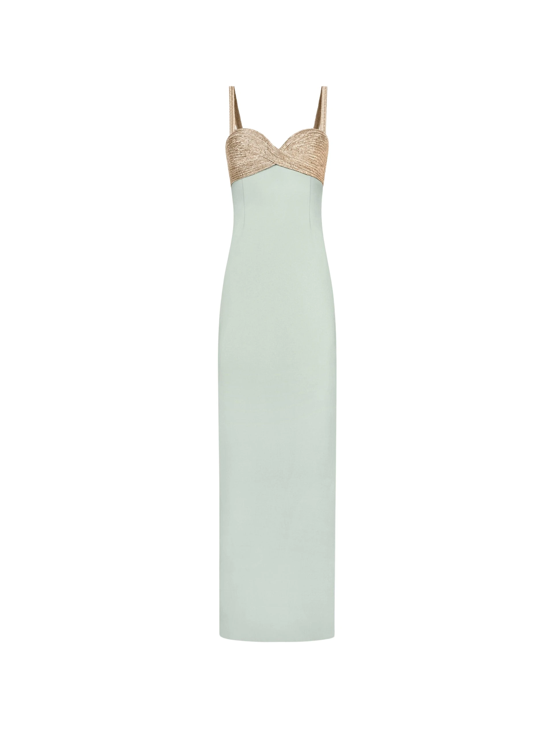 Oscar-de-la-Renta-Twist-Detail-Metallic-Column-Gown68760_nobg Oscar de la Renta Twist-Detail Metallic Column Gown