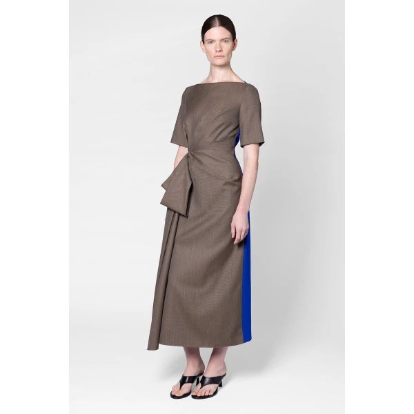 Roksanda Caia Dress in Brown Melange, view 2