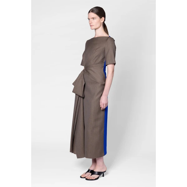 Roksanda Caia Dress in Brown Melange, view 4