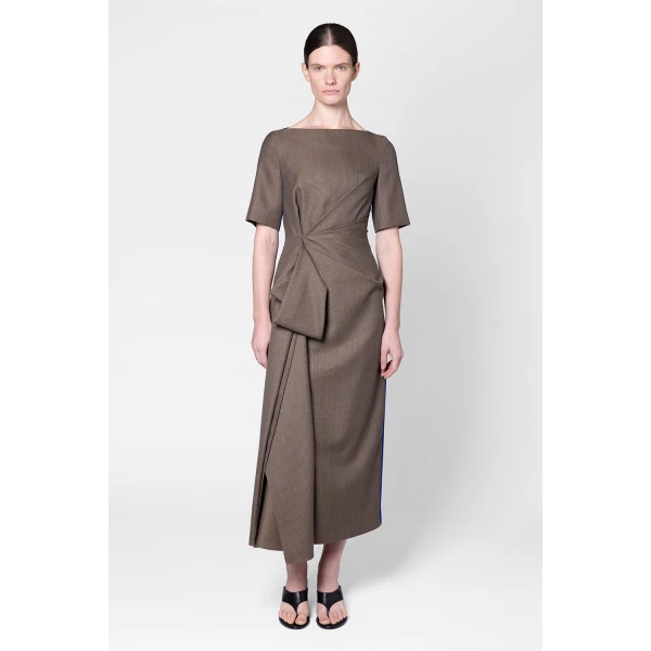 Roksanda Caia Dress in Brown Melange, view 6