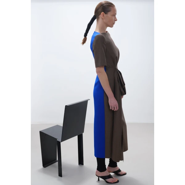 Roksanda Caia Dress in Brown Melange, view 7