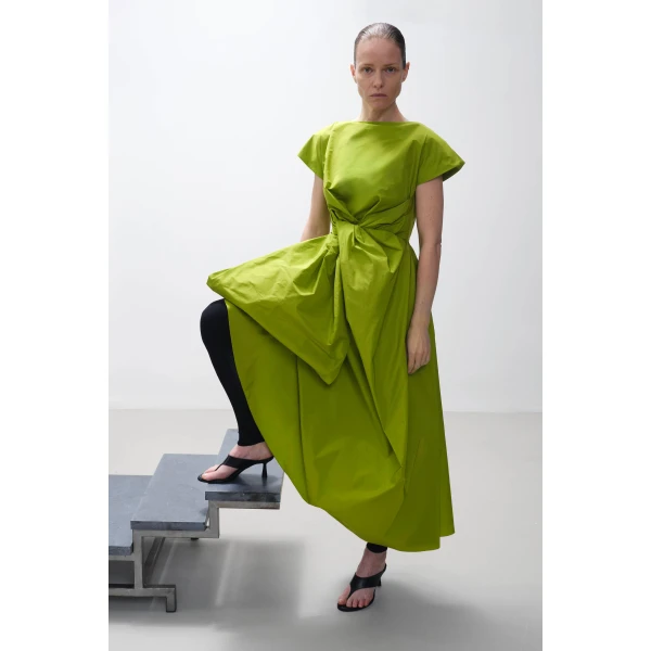 Roksanda Nila Dress in Meadow Green, view 5