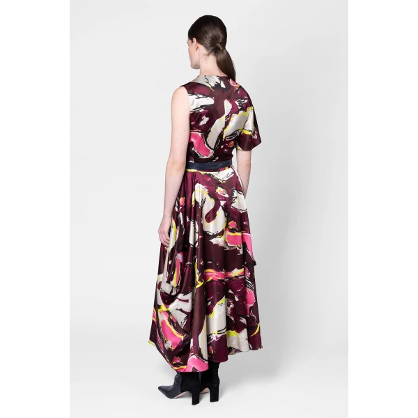 Roksanda Nomi Top in Brush Burgundy, view 5