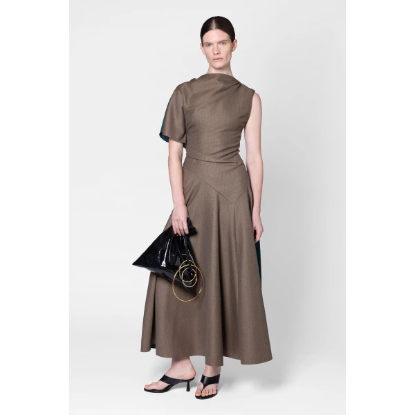 Roksanda Oryn Dress in Brown Melange, view 2