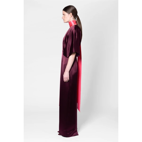 Roksanda Sami Dress in Deep Burgundy, view 4