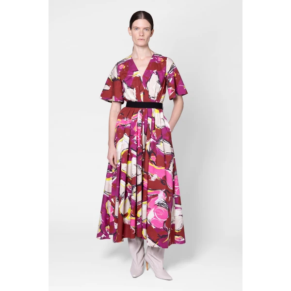 Roksanda Sana Dress in Brush Burgundy, view 2