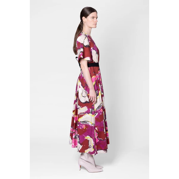 Roksanda Sana Dress in Brush Burgundy, view 4