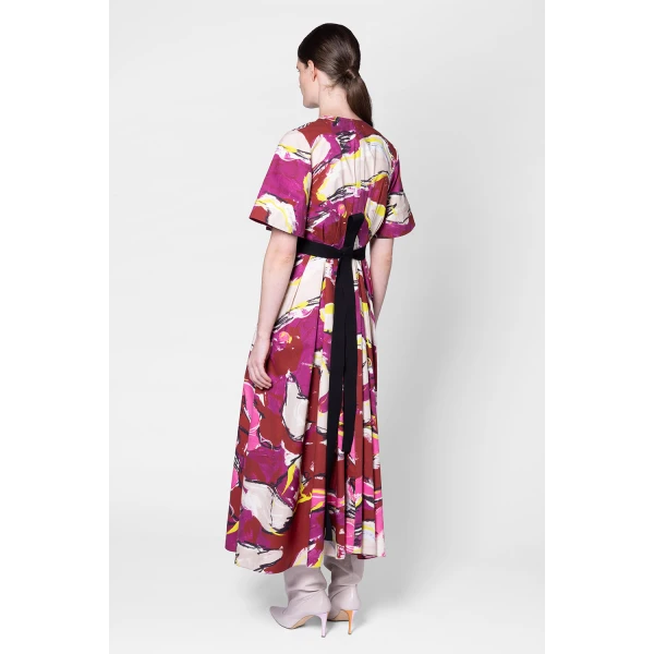 Roksanda Sana Dress in Brush Burgundy, view 5