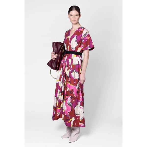 Roksanda Sana Dress in Brush Burgundy, view 6