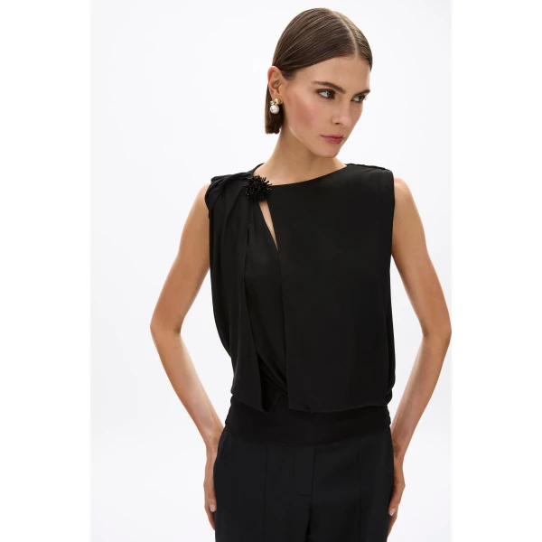 Rachel Gilbert Kingston Beaded Top, view 3