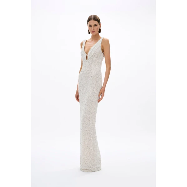 Rachel Gilbert Ruby Gown, view 4