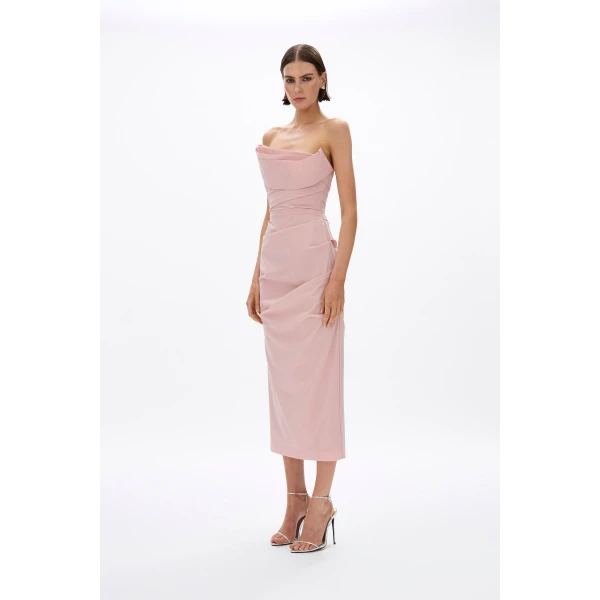 Rachel Gilbert Salma Strapless Dress, view 4