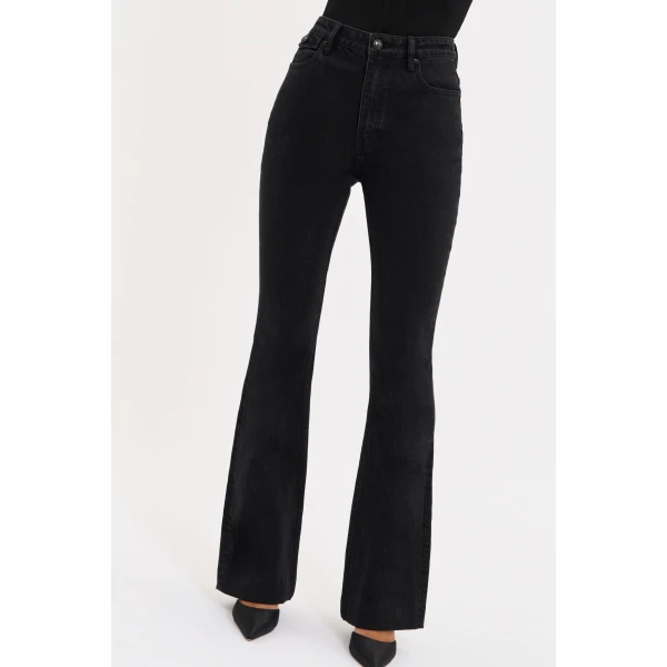 Rebecca Vallance Gisele Flare Jean in Black, view 5