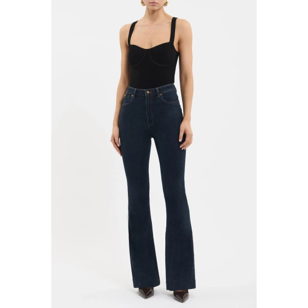 Rebecca Vallance Gisele Flare Jean in Indigo, view 2