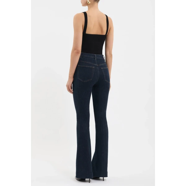 Rebecca Vallance Gisele Flare Jean in Indigo, view 4