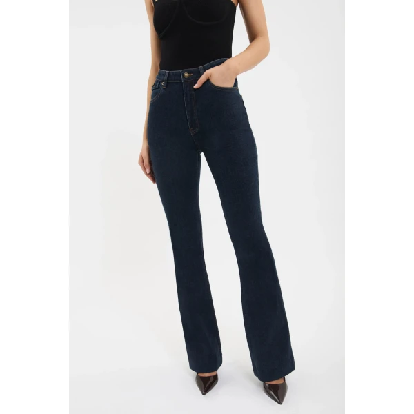 Rebecca Vallance Gisele Flare Jean in Indigo, view 5