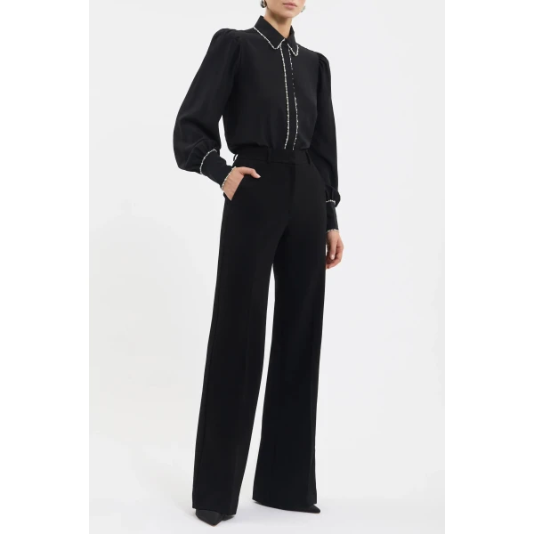 Rebecca Vallance Marietta Shirt in Black, view 3