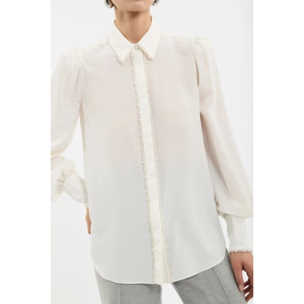 Rebecca Vallance Marietta Shirt in Cream, view 5