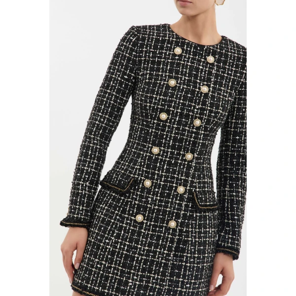 Rebecca Vallance Meringue Blazer Mini Dress, view 5