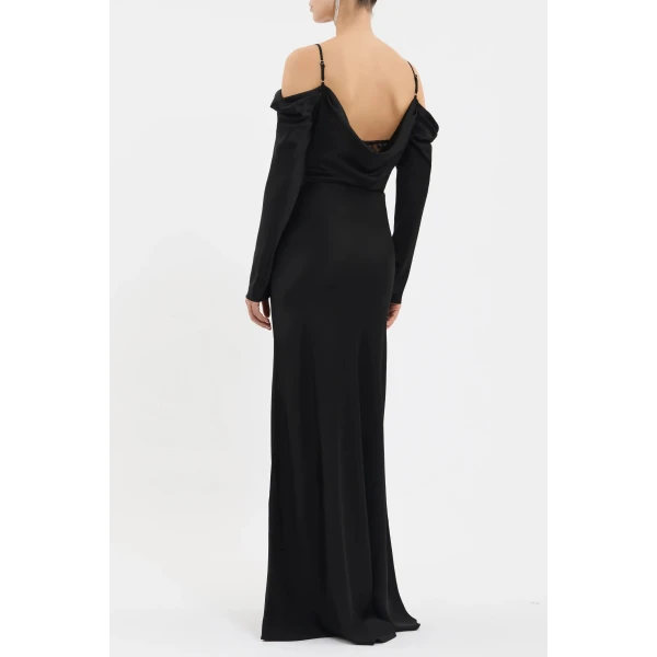 Rebecca Vallance Noire Long Sleeve Gown, view 4