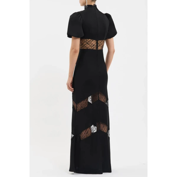 Rebecca Vallance Noire Short Sleeve Gown, view 4