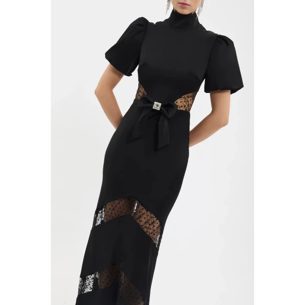 Rebecca Vallance Noire Short Sleeve Gown, view 5