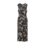 Simkhai Acacia Draped Jersey Midi Dress in Black Multi