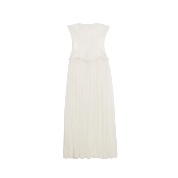 Simkhai Adalys Strapless Jersey Dress in Ivory