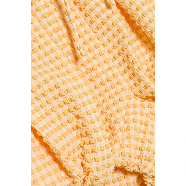 Simkhai Addie Bubble Shorts in Mango Ivory, view 5