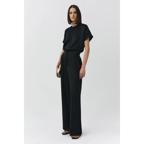 Simkhai Addy T-Shirt in Black Top, view 4