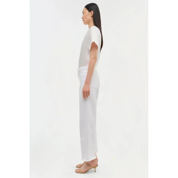 Simkhai Addy T-Shirt in White Top, view 4