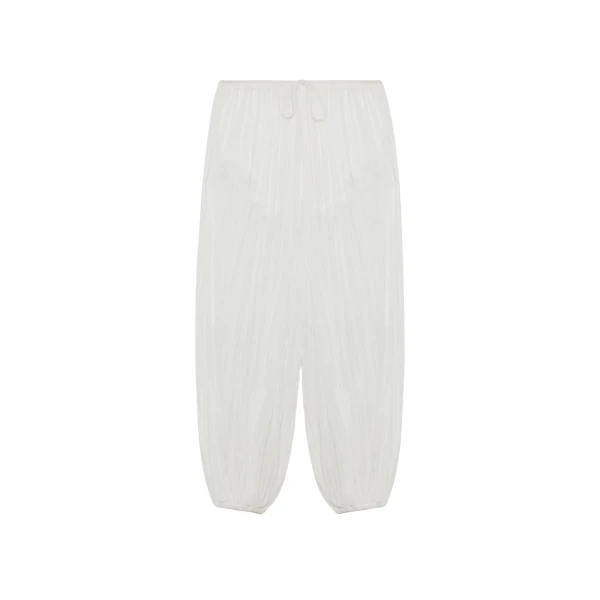 Simkhai Afton Crinkle Jersey Balloon Pant in Ivory
