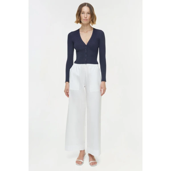 Simkhai Ailany Knit Cardigan in Midnight, view 6
