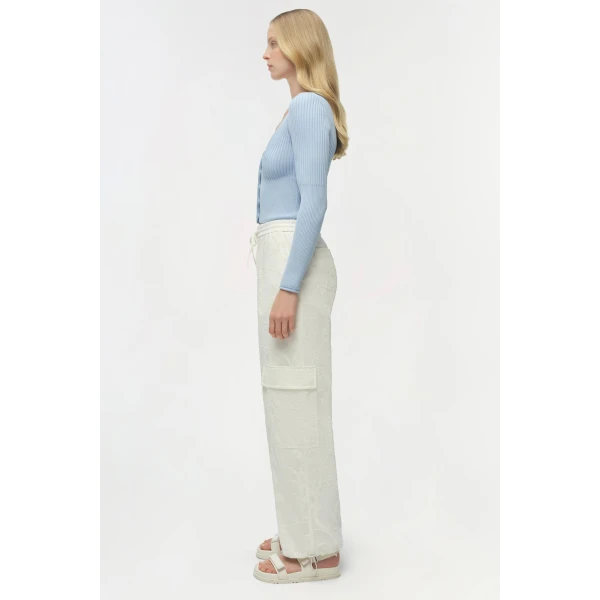 Simkhai Ailany Knit Cardigan in Tidepool, view 4