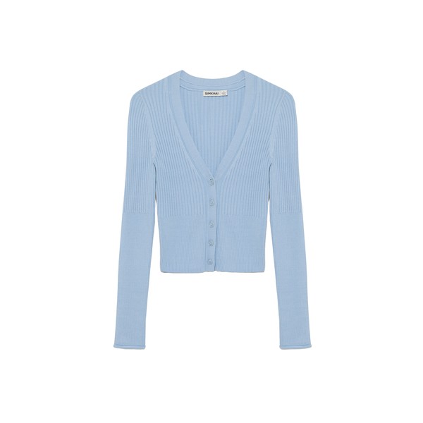 Simkhai Ailany Knit Cardigan in Tidepool