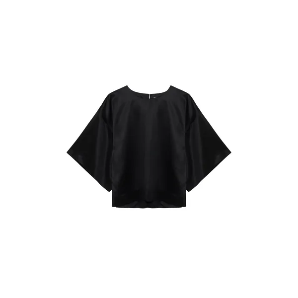 Simkhai Alina Satin Top in Black