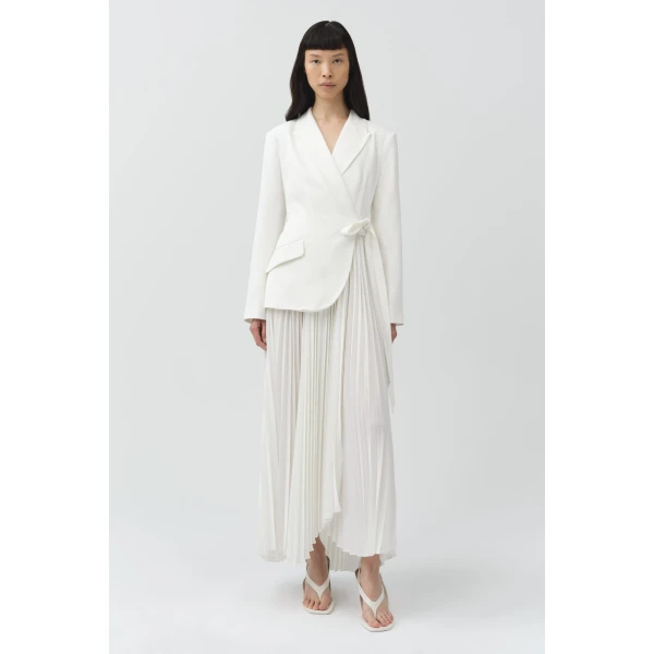 Simkhai Ambretta Dress in Ivory, view 6