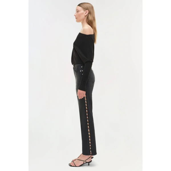 Simkhai Amelia Straight Leg Jean in Topanga, view 4