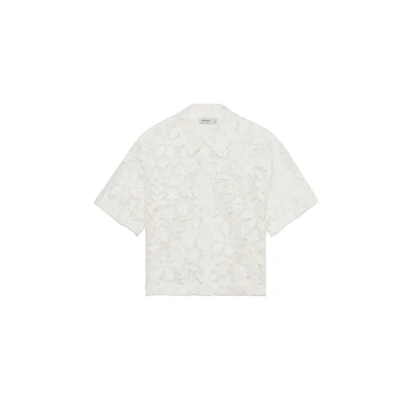 Simkhai Annaelle Cotton Lace Top in White