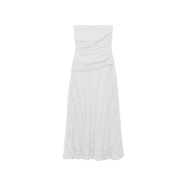 Simkhai Annalise Cotton Lace Midi Dress in Ivory
