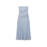 Simkhai Annalise Cotton Lace Midi Dress in Periwinkle Sky