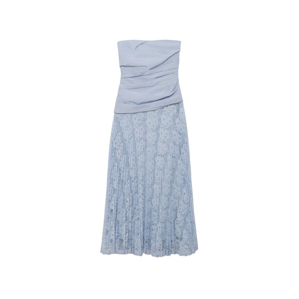 Simkhai Annalise Cotton Lace Midi Dress in Periwinkle Sky