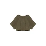 Simkhai Anni Puff Sleeve Cropped Top in Sea Turtle