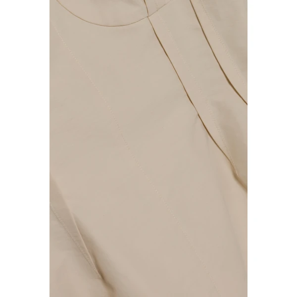 Simkhai April Cotton Faille Bustier Top in Stone, view 7
