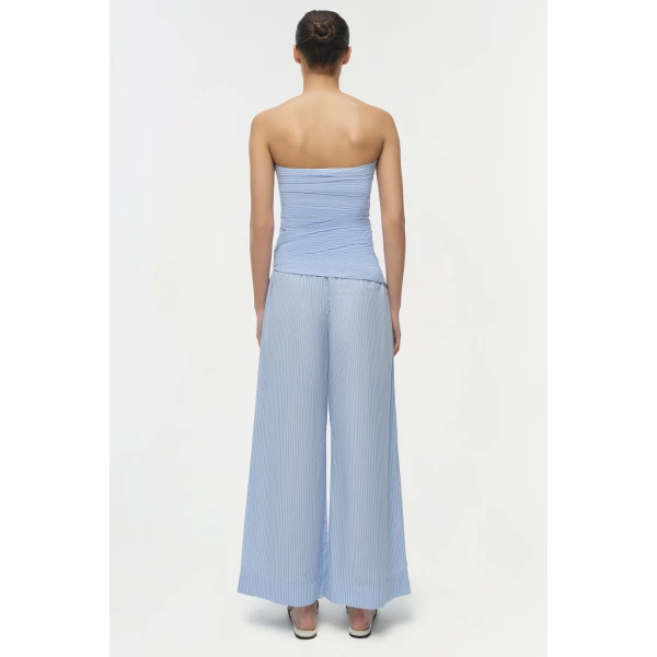 Simkhai Arden Pull On Pant in Periwinkle Stripe, view 5