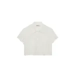Simkhai Arlan Open Stitch Camp Shirt in Ivory