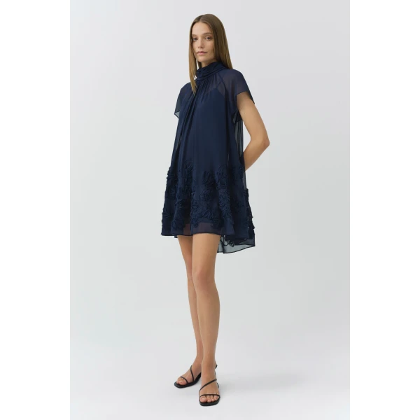 Simkhai Aviel Mini Dress in Midnight, view 4