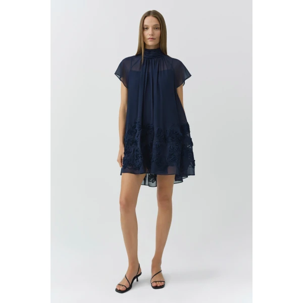 Simkhai Aviel Mini Dress in Midnight, view 6